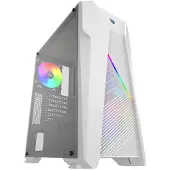 Aqirys CANOPUS, Midi Tower, PC, Weiß, ATX, micro ATX, Mini-ITX, Acrylnitril-Butadien-Styrol (ABS), Stahl, Gehärtetes Glas, Gaming