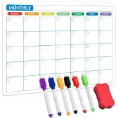 Merkloos Magnetischer Kühlschrankkalender mit 6 Stiften und Radiergummi