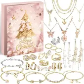Merkloos Adventskalender mit Schmuck für Damen