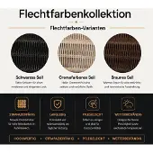 Xl Moebel Gmbh Gartenlounge Set 3-Sitzer Sofa Sessel Schwarz Kissen Weich Couchtisch