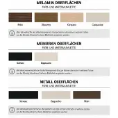 AEA Modern Büro Set Braun Schreibtisch Sideboard Holz Arbeitszimmer