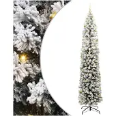 vidaXL Künstlicher Weihnachtsbaum Grün und Weiß 240 cm