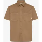 Blend Kurzarmhemd "Kurzarmhemd BHAdrian", Herren, Gr. S, N-Gr, braun (otter), Obermaterial: 83% Polyester PES. 13% Viskose CV. 4% Elasthan EL., Hemden Kurzarmhemd
