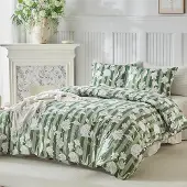 Merkloos Bettwäsche-Set, 240x220 cm, mit Hortensien-Motiv