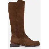 Gabor Stiefel , Damen, Gr. 38,5, wärmend, Normalschaft, whisky, Veloursleder, unifarben, Schuhe Stiefel, Blockabsatz, Langschaftstiefel mit Wechselfußbett