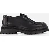 Tamaris Schnürschuh , Damen, Gr. 37, Textil, schwarz, Leder, Lederimitat, Textil, Fellimitat, Schuhe Schnürschuh, Chunky Schnürer, Halbschuh mit Mokassin-Naht
