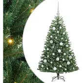 vidaXL Künstlicher klappbarer Weihnachtsbaum Grün 120 cm