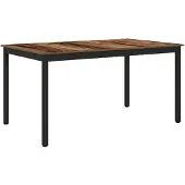 Syfax Esstische 150 x 90 x 75 cm Holzwerkstoff Altholz Rechteckig