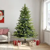 Syfax Künstlicher klappbarer Weihnachtsbaum 240 cm PVC und Metall