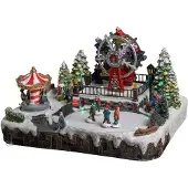 OEM Weihnachtsdekoration großes Rad mit Karussell, beleuchtet, 32 LEDs