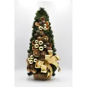 OEM Kunst-Weihnachtsbaum, 60 cm, grün, mit Schmuck