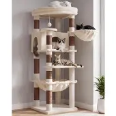 Merkloos Kratzbaum Katze Kratzstamm Katzenkratzbaum - Beige - HCT029MJ