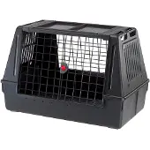 Ferplast Atlas Car Scenic, Fester Transportbox, Auto-Haustiertransportbox, Hund, 40 kg, Frontlader, Schwarz