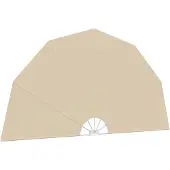 Syfax Faltbarer Terrassen-Seitenfächer Creme 160 cm