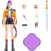 Mattel KPop Demon Hunters HUNTR/X Rumi-Actionfigur, ca. 15 cm groß, mit Zubehörteilen sowie austauschbaren Gesichtern und Händen, 4 Jahr(e), Mehrfarbig, Kunststoff