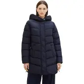 Tom Tailor Damen Puffer Mantel mit Kapuze , sky captain blue, L