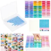 LTPRTZ Diamond Painting-Behälter – Aufbewahrungsset – Kreative Organisation – Doppelte Funktionalität – 30 Stück – Transparent