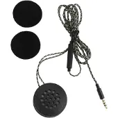 LTPRTZ Motorradhelm-Headset – Universelle Kopfhörer – Sicheres Telefonieren – Plug & Play – 35-mm-Anschluss – Schwarz