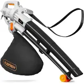 LTPRTZ Elektrischer Laubbläser – Mulchfunktion – Gartenpflege – Reinigung – 3-in-1-Funktion – 35-Liter-Auffangbehälter – Schwarz