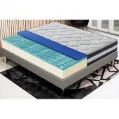 MaterassieDoghe Matratze 120x190 cm, Höhe 25 cm, Visco-Matratzen, H2, Ergonomisch 9-Zonen