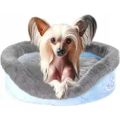 York Shop Flauschiges Hundebett für kleine Hunde Ø 45cm