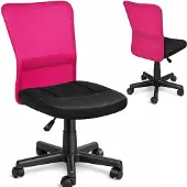 Dripio Drehstuhl aus Netzstoff, höhenverstellbar, mit Rollen, schwarz fuchsia