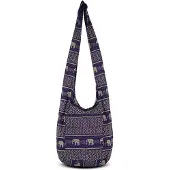 Your Cozy Boho Umhängetasche Damen – Handgefertigte leichte Baumwolltasche mit R