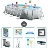 Intex Prism Frame Pool Oval - 503x274x122 cm - 7-teilig S533