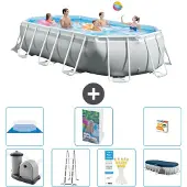 Intex Prism Frame Pool Oval - 503x274x122 cm - 6-teilig S568