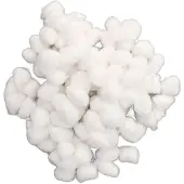 Markenlos Hamsterbett aus Baumwollbällen, handgemacht, flauschig, warm, weiß