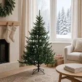 Syfax Künstlicher klappbarer Weihnachtsbaum 150 cm PVC und Metall