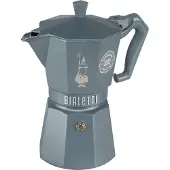 Bialetti Italienische kaffeemaschine, 6 tassen, silbergrau 0009076