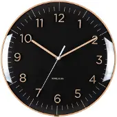Karlsson - Wanduhr Esencia Dome - Schwarz - 30x30x5 cm