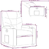 vidaXL Relaxsessel Creme Stoff