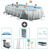 Intex Prism Frame Pool Oval - 503x274x122 cm - 6-teilig S573