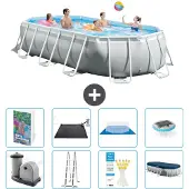 Intex Prism Frame Pool Oval - 503x274x122 cm - 7-teilig S598