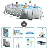 Intex Prism Frame Pool Oval - 503x274x122 cm - 7-teilig S658