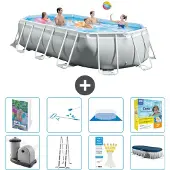 Intex Prism Frame Pool Oval - 503x274x122 cm - 7-teilig S550