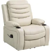 HOMCOM Fernsehsessel Relaxsessel Elektrisch mit Aufstehhilfe, Massage, Heizung