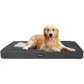 Merkloos Orthopädisches Hundebett Hundekissen Hundematte - 112 cm - Waschbar - Rutschfest - Dunkelgrau