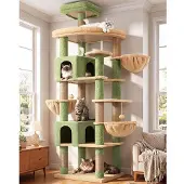 Merkloos Kratzbaum Katzenbaum Katzenturm - 209 cm - Sisal - Grün - Für mehrere große Katzen