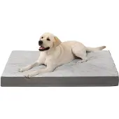 Dripio Orthopädisches Hundebett, wasserdicht, waschbar, Grau, 105x70 cm