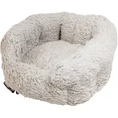 Dripio Hunde- und Katzenbett Muschel-Design 40x35 cm Grau