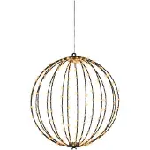 Kaemingk Lumineo Led-kugel-anhänger 38 Cm Golden Golden One Size