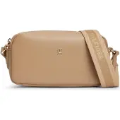 Tommy Hilfiger Damen Crossbody Bag Tasche Essential mit verstellbarem Tragegurt, Beige (Safari Canvas), Einheitsgröße