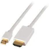 EFB Elektronik K5562.1V2 Mini-Display Port 1.2 - HDMI Kabel, St-St, 1m, weiß K55621V2