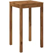 Syfax Gartenbar-Tisch Natur 60 x 60,5 x 105 cm Massivholz Akazie