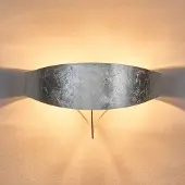 Selene Silberne Designer-Wandleuchte Scudo