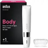 Braun Body Mini-Trimmer Damen Haarentfernung BS1000 Weiß SCHNELL und EINFACH