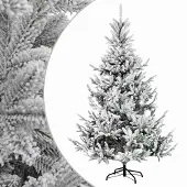 Syfax Künstlicher klappbarer Weihnachtsbaum 210 cm PVC und Metall